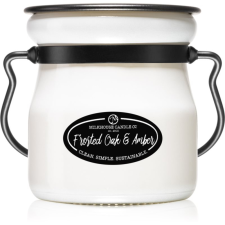 Milkhouse Candle Co. Creamery Frosted Oak & Amber illatgyertya Cream Jar 142 g gyertya