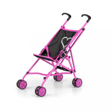 Milly Mally Játék golf babakocsi babáknak Milly Mally Julia Prestige Black játék babakocsi
