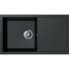  Miló Blissano 76 beépíthető gránit mosogató fekete mosogatótálca