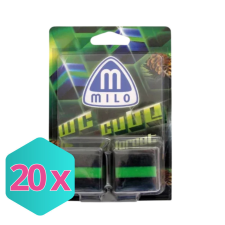  Milo Cube wc-kocka tartályhoz fenyő 2x50g KARTON - 20 csomag illatosító, légfrissítő