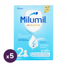 Milumil 2 anyatej-kiegészítő tápszer 6-12 hó (5x500 g) bébiétel