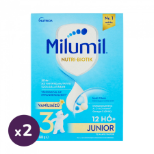 Milumil Junior 3 vanília ízű gyerekital 12 hó+ (2x500 g) bébiétel