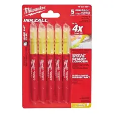  MILWAUKEE 48223201 INKZALL Highlighters Yellow - 5pc arcpirosító, bronzosító