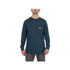 Milwaukee Hosszú ujjú zsebes póló kék WTLSBLUII XL