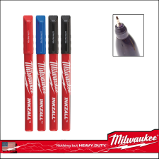Milwaukee Jelölő filctoll, vékony 0.6 mm Milwaukee SZINES 4 db-os klt filctoll, marker