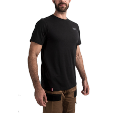 Milwaukee MILWAUKEE Hybrid rövid ujjú póló fekete HTSSBL XL munkaruha
