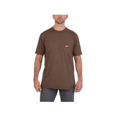 Milwaukee Rövid ujjú zsebes póló barna WTSSBR L
