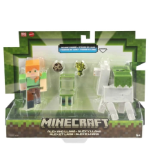 Minecraft alapfigura 2-es csomag - Alex és Lama játékfigura