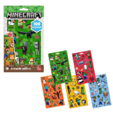 Minecraft Boom matrica szett 5 ív puzzle, kirakós
