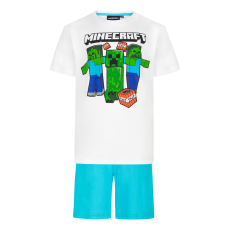 Minecraft Creeper and Zombies rövid ujjú pizsama, 134-es méret