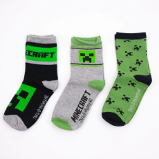  Minecraft Creeper gyerek zokni 35/38