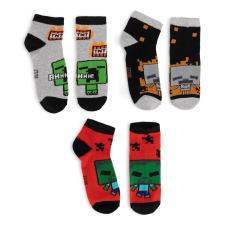 Minecraft Creeper, Zombie és Skeleton zokni, 27/30-as méret gyerek zokni