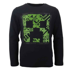  Minecraft Dark gyerek hosszú ujjú póló, felső 11 év