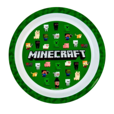 Minecraft Green műanyag lapostányér babaétkészlet