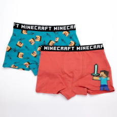  Minecraft gyerek boxeralsó 2 darab/csomag 6-12 év