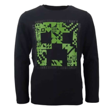 Minecraft gyerek hosszú ujjú póló felső dark 12 év