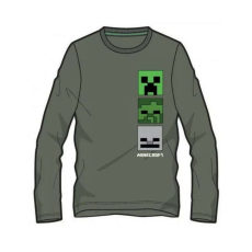 Minecraft gyerek hosszú ujjú póló szürke creeper 6 év
