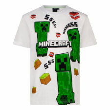 Minecraft Gyerek póló, Creeper TNT SSs, 140 cm, 10 év, Fehér gyerek póló