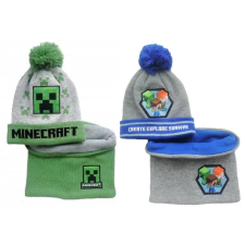 Minecraft gyerek sapka + snood szett 52-54 cm gyerek sapka