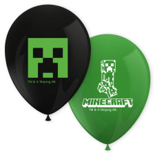 Minecraft léggömb, lufi 8 db-os party kellék