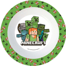 Minecraft mikrozható műanyag mélytányér babaétkészlet