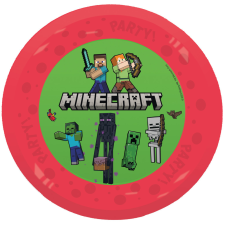 Minecraft Minecraft Party micro prémium műanyag lapostányér 4 db-os szett 21 cm konyhai eszköz