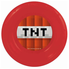 Minecraft műanyag mélytányér - piros TNT babaétkészlet