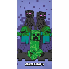Minecraft Purple fürdőlepedő, strand törölköző 70x140cm lakástextília