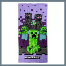 Minecraft Purple fürdőlepedő, strand törölköző 70x140cm CBX24002024MC lakástextília
