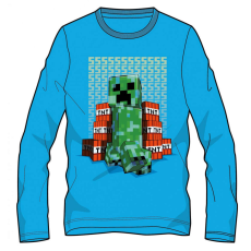 Minecraft sötétben világító gyerek hosszú ujjú póló, felső 8 év