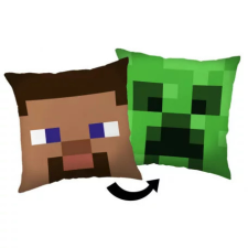 Minecraft Steve Creeper párna, díszpárna 40*40 cm lakástextília