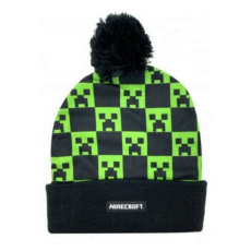  Minecraft téli sapka  – Creeper fekete