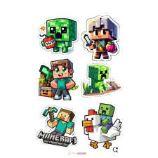  Minecraft témájú tortaostya és ostyalap sütés és főzés