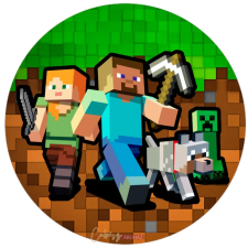  Minecraft témájú tortaostya, ostyalap sütés és főzés