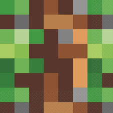 Minecraft TNT Party Boom szalvéta 16 db-os 33x33 cm papírárú, csomagoló és tárolóeszköz