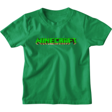  Minecraft Zombie Logó - Gyerek Póló