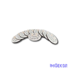 Mini biléta 10db/csomag 2,5x4cm - Arany fekete dekorációs kellék