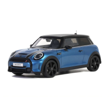  Mini Cooper S Island kék/fekete 2021modellautó 1:18 makett