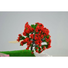  Mini fa pirosszínvirággal 8cm db dekoráció