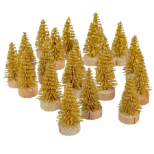  Mini fenyő arany 3,5cm 20db-os dekorációs kellék