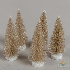  Mini fenyő óarany 8cm 5db-os dekorációs kellék