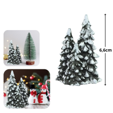 Mini fenyőfák 1db 6,6cm karácsonyi dekoráció