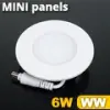 Mini kör LED panel (120 mm) 6 Watt meleg fehér