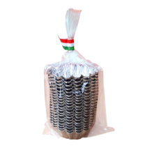  Mini kosárka forma, fém, 20 db, 2.7x5x1.8 cm sütés és főzés