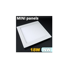 Mini négyzet LED panel (223x223 mm) 18 Watt természetes feh. világítási kellék