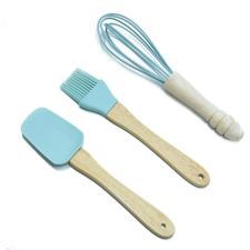 Mini szilikon konyhai eszközök gyerekeknek - spatula, ecset és kézi habverő konyhai eszköz