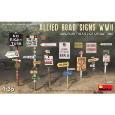MiniArt 1/35 Allied road signs WWII European theatre modell kiegészítő makett
