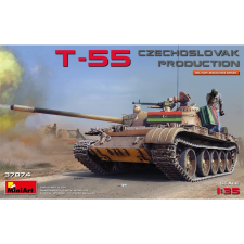 MiniArt 1/35 Csehszlovák gyártmányú T-55 tank katonai jármű modell makett
