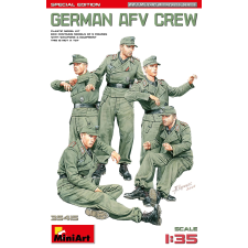 MiniArt 1/35 Német AFV jármű személyzet katonai figura modell szett makett