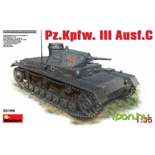 MiniArt 1/35 Pz.Kpfw.III Ausf.С katonai jármű modell katonásdi